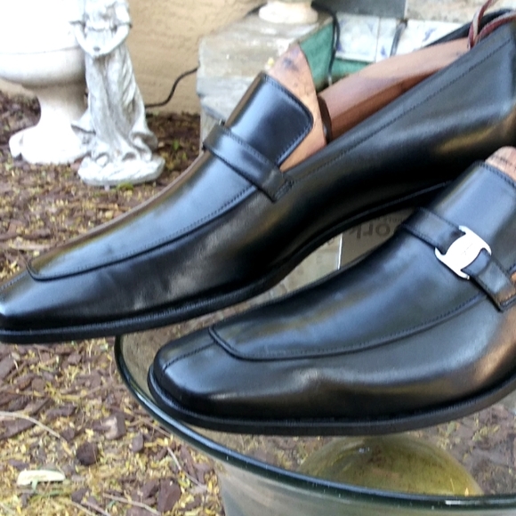 🆕 $SOLD$ Salvatore Ferragamo Black Split Toe Slip On Loafers - Picture 9 of 16